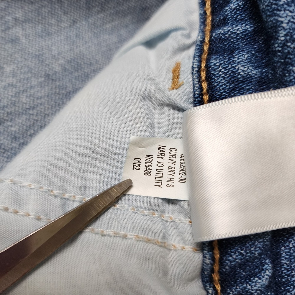 Old Navy Womens Curvy Extra High-Waisted Straight Workwear Jeans Plus Size 18 - Picture 10 of 15